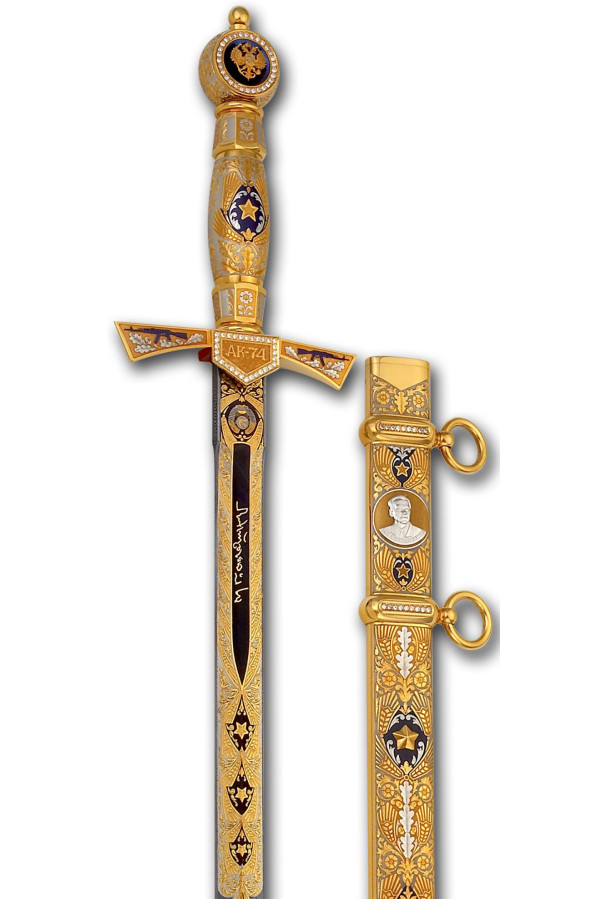 Кортик «Калашников АК-74 - бриллиантовый"