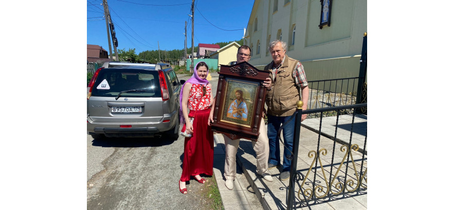 Золотая икона "Преподобного Алексея" в подарок Храму от мастерской Практика Золотая икона "Преподобного Алексея" в подарок Храму от мастерской Практика