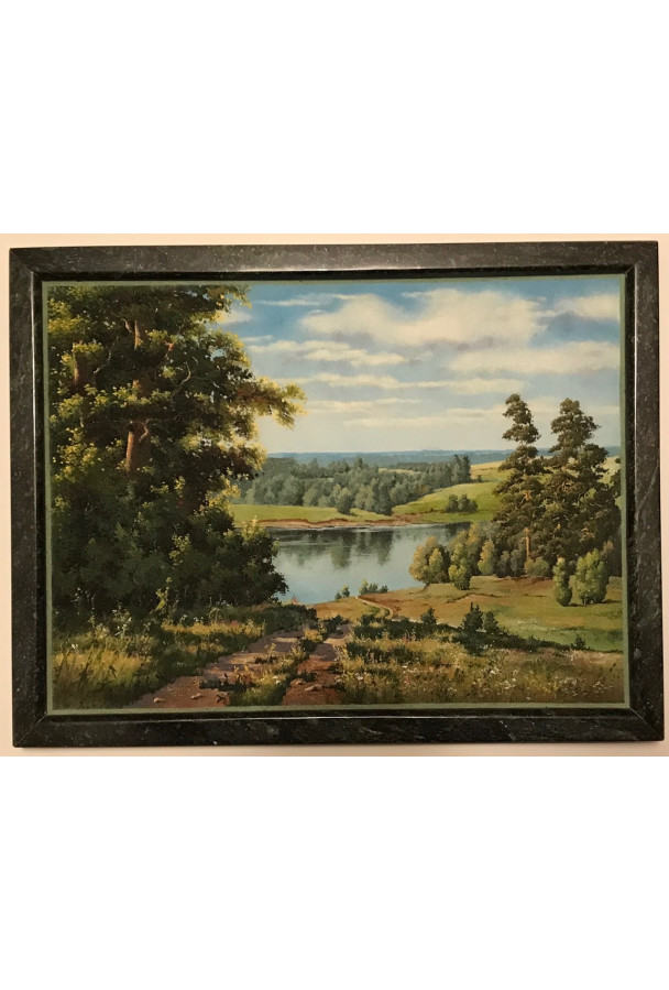 Каменная картина 45*35 см "Дорога к реке" 