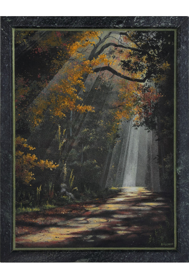 Каменная картина 35*45 см "Солнце на дороге" 