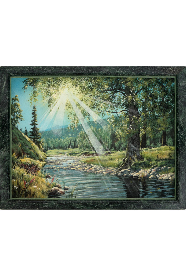 Каменная картина 45*35 см "У воды"