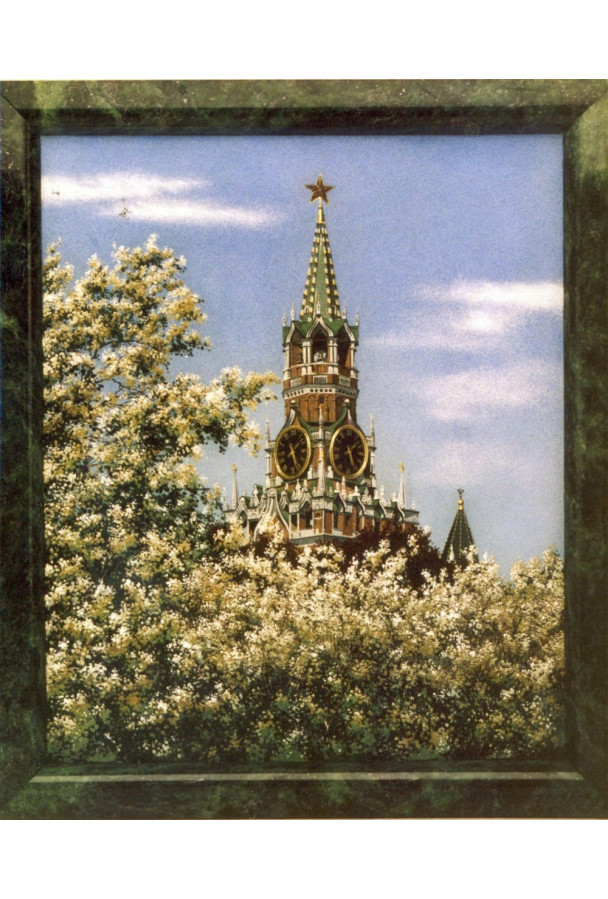 Подарочная картина "Спасская башня" 35*45 см