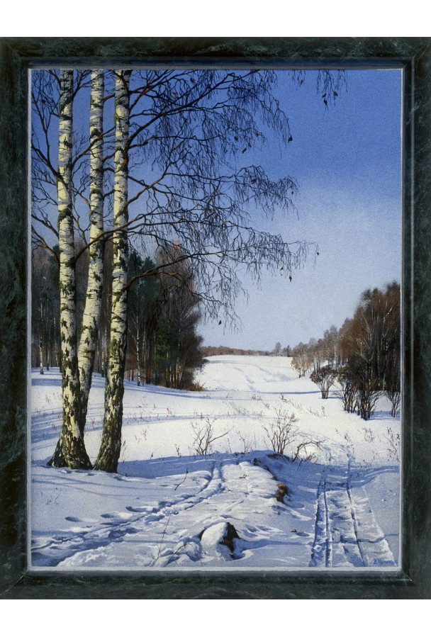 Каменная картина 35*45 см "Скоро весна"