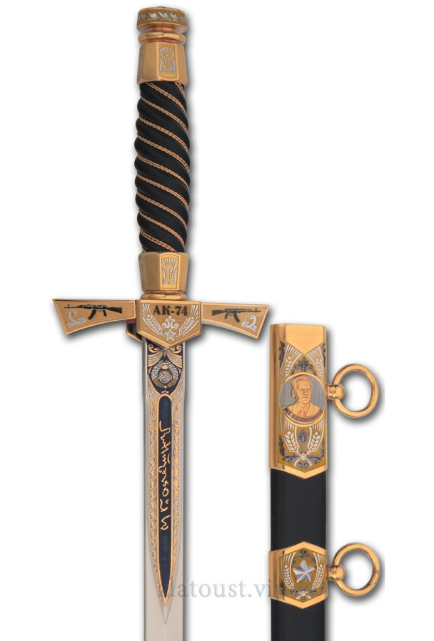 Кортик "Калашников АК-74 бронзовый"