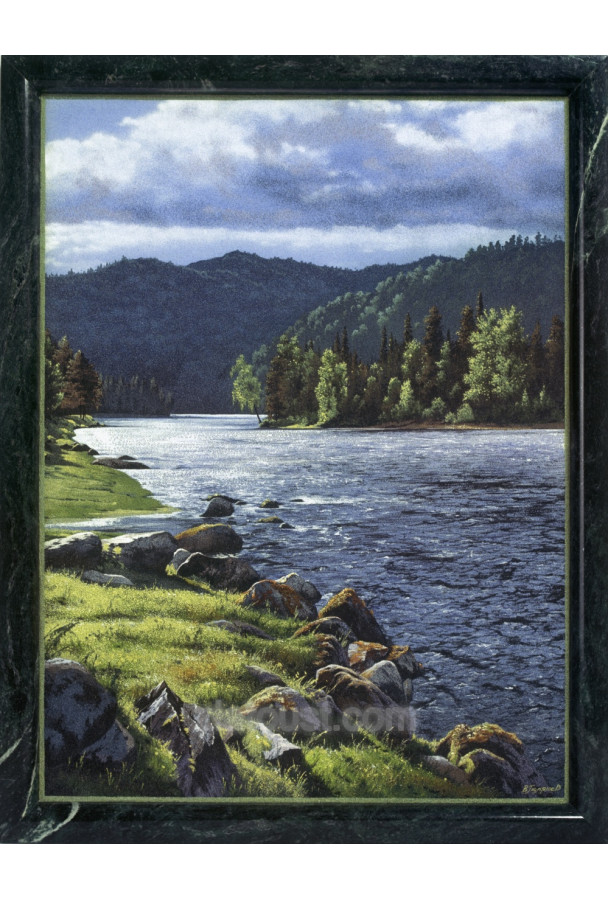Картина 35*45 см "На реке Ай"